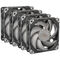 PHANTEKS T30 PWM 120mm Fan - black + 3-pack