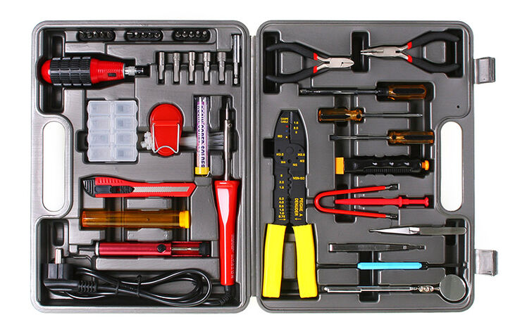 61-piece in-line tool set for computer and electronics image number 1