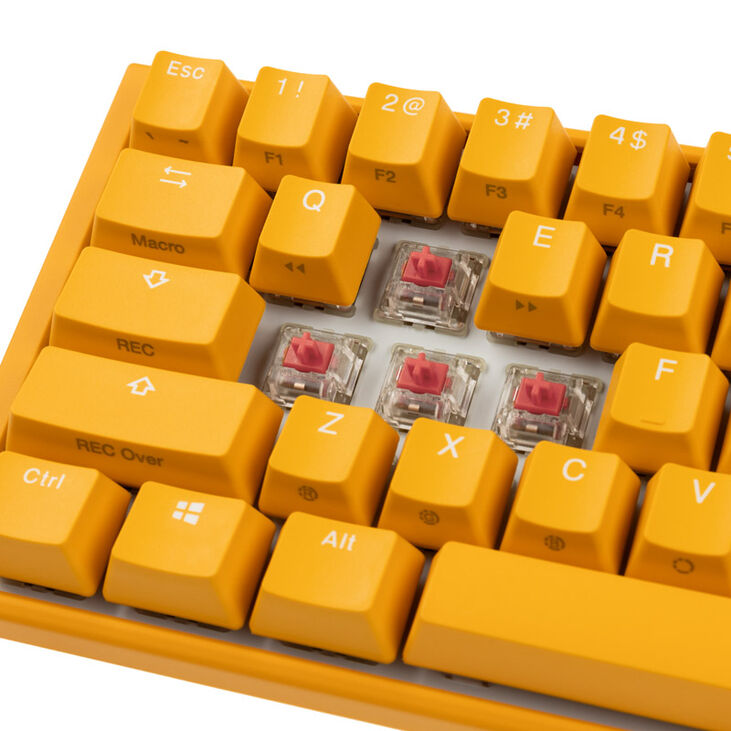 Ducky One 3 Yellow SF Gaming Tastatur, RGB LED - MX-Silent-Red (US) image number 4