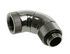 Bitspower Adapter 90 Grad G1/4 Zoll AG auf G1/4 Zoll IG - 3x drehbar, schwarz glänzend image number null