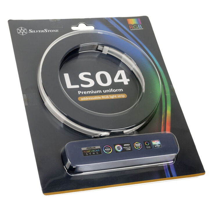 SilverStone LS04, ARGB LED-Streifen, 2er-Pack - weiß image number 4