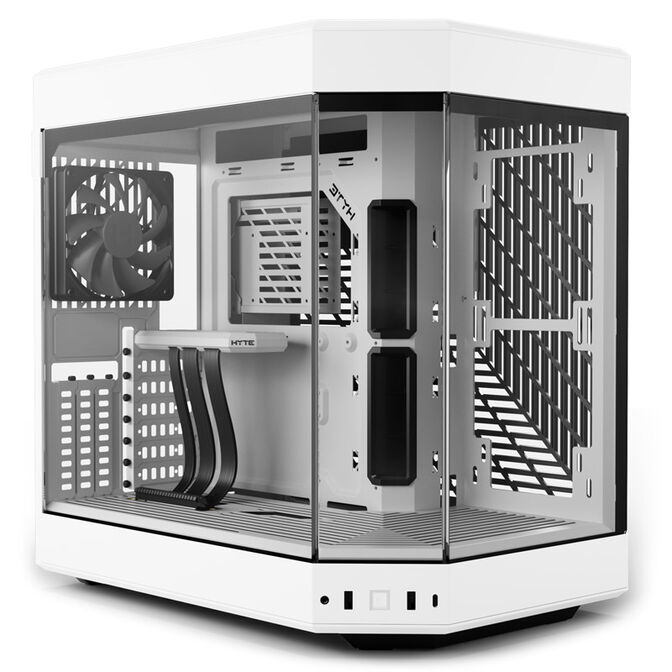 Hyte Y60 PC Case, Mid Tower, Tempered Glass - White image number 0