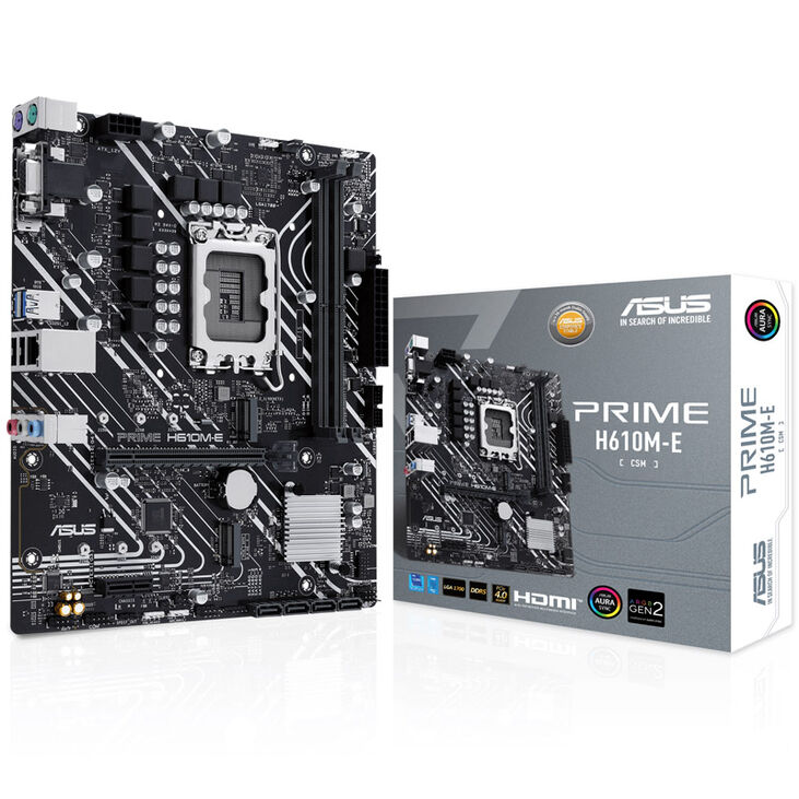 ASUS Prime H610M-E-CSM, Intel H610 motherboard - LGA1700 socket, DDR5 image number 0