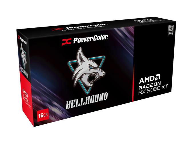 PowerColor Hellhound Radeon RX 9060 XT OC Grafikkarte, 16384 MB GDDR6 image number 1