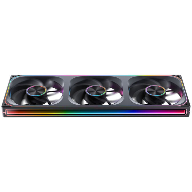 Jonsbo ZA-420BR PWM-L&uuml;fter, Reverse, ARGB - 3x 140mm, schwarz image number 4