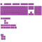 Glorious GPBT Basics Keycaps, ANSI Layout (US), PBT, Doubleshot - Epic Purple