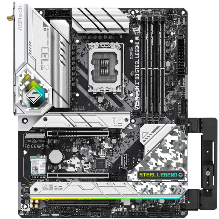 ASRock Z790 Steel Legend WIFI, Intel Z790 Mainboard - Sockel 1700, DDR5 image number 2