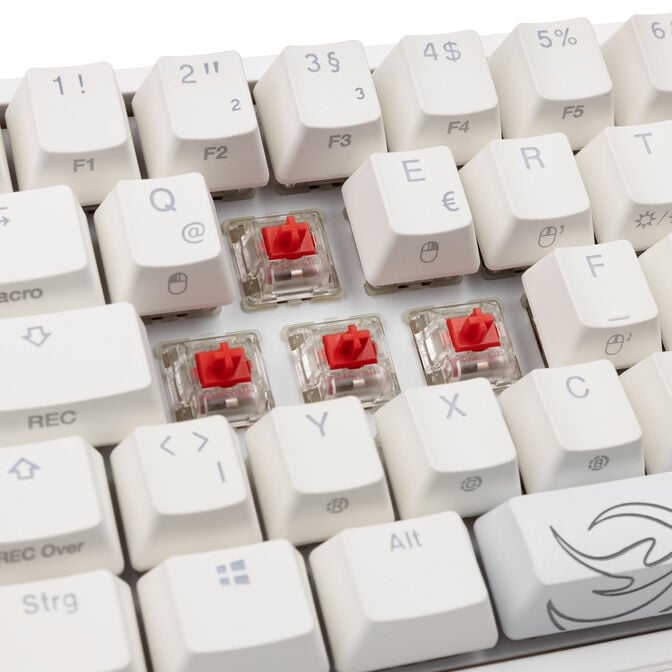 Ducky One 2 Pro Mini White Edition Gaming Tastatur, RGB LED - Cherry Red image number 7