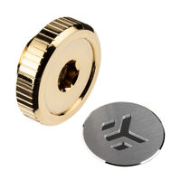 EK Water Blocks EK-Quantum Torque Verschlussstopfen G1/4 Zoll - mit EKWB Logo, gold