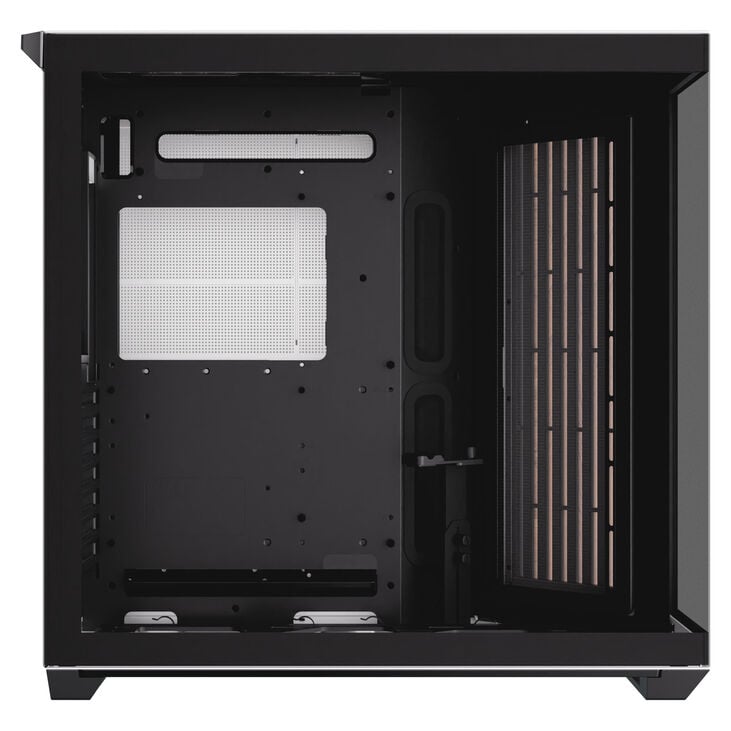 APNX V1 PC Case, Mid Tower, ATX, Tempered Glass – Wood, Black/White image number 7