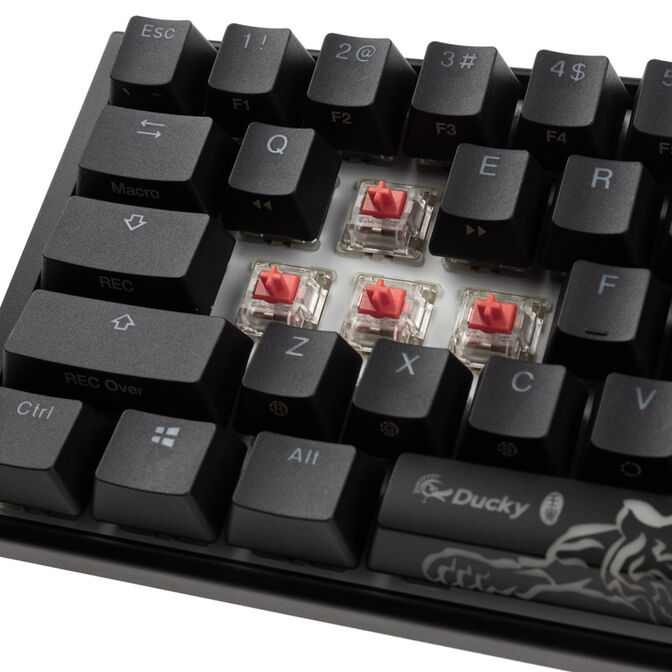 Ducky One 3 Classic Black/White SF Gaming Keyboard, RGB LED - MX-Silent-Red (US) image number 4