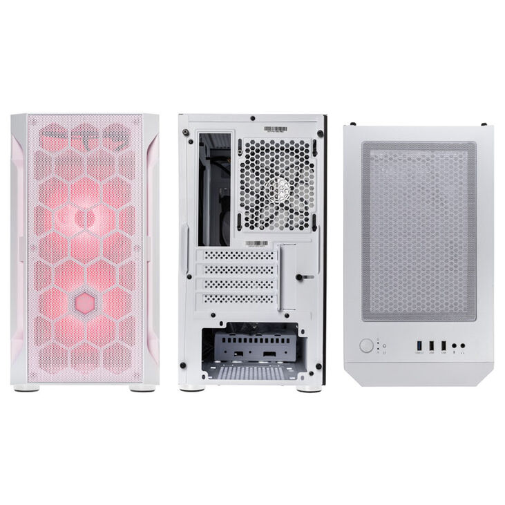 SilverStone Fara H1M Pro Micro-ATX Gehäuse, Tempered Glass - weiß image number 3