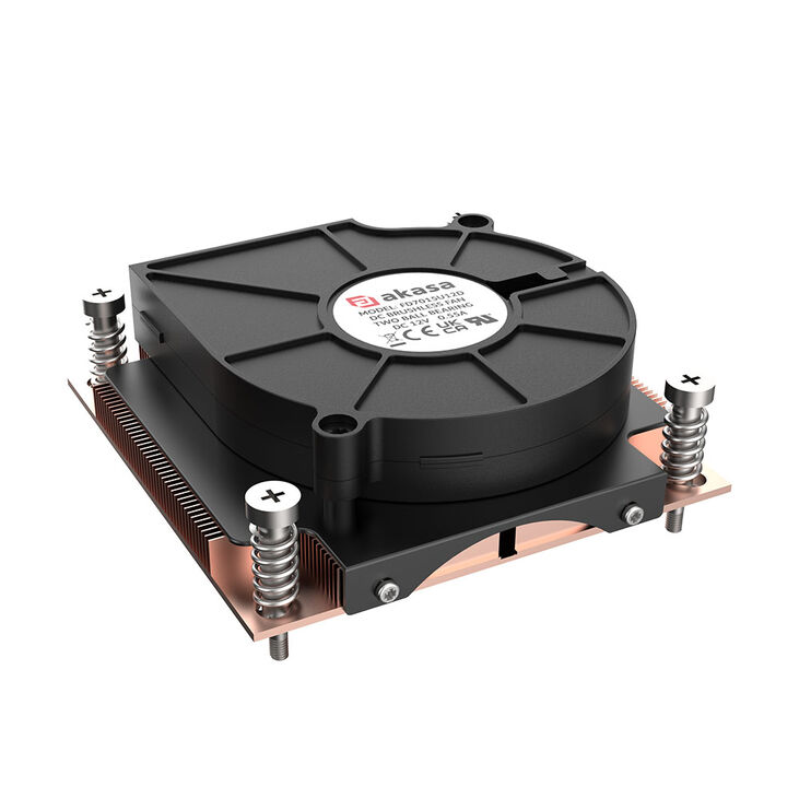 Akasa 1U Intel LGA 1700 CPU cooler - copper image number 3