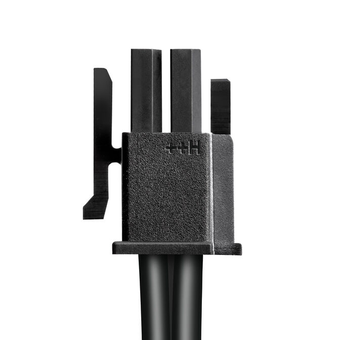 CableMod Basics Universelles 12V-2x6-Kabel, 90&deg; Anschluss, 16-Pin zu 16-Pin - schwarz, 60 cm, var. A image number 2