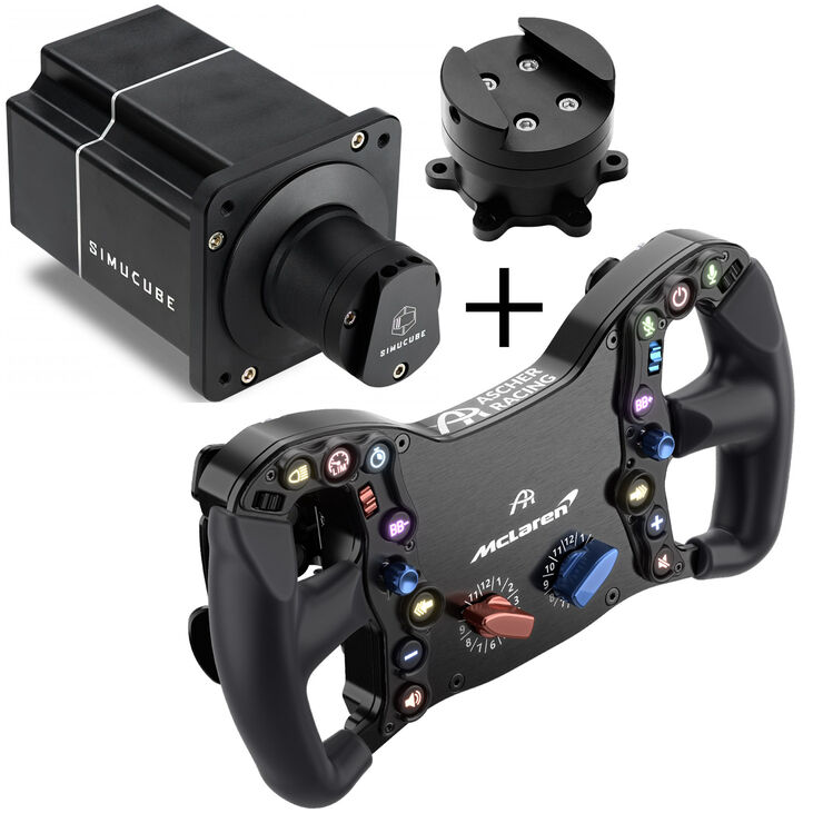 Ascher Racing Lenkrad + Simucube Wheelbase Konfigurator image number 0