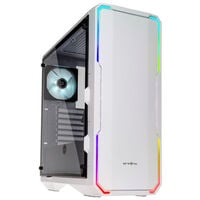 BitFenix Enso RGB Mid Tower, Tempered Glass - White