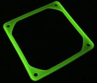 Antivibrations-Rahmen f&uuml;r 80mm-L&uuml;fter - UV green