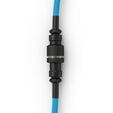 Glorious Coiled Cable Electric Blue, USB-C auf USB-A Spiralkabel - 1,37m, himmelblau image number null