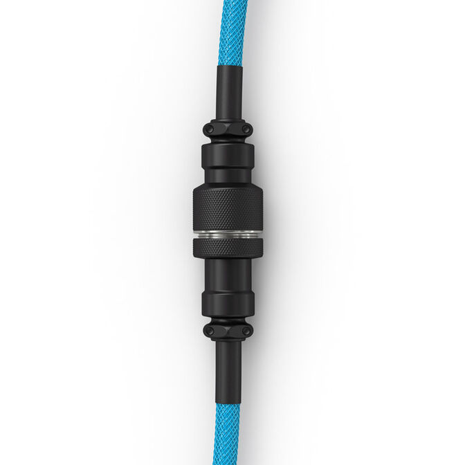 Glorious Coiled Cable Electric Blue, USB-C auf USB-A Spiralkabel - 1,37m, himmelblau image number 2