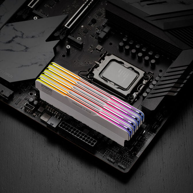 KLEVV URBANE V RGB DDR5-6000 RAM, CL28, XMP 3.0 & EXPO - 32 GB Dual-Kit, wei&szlig; image number 14