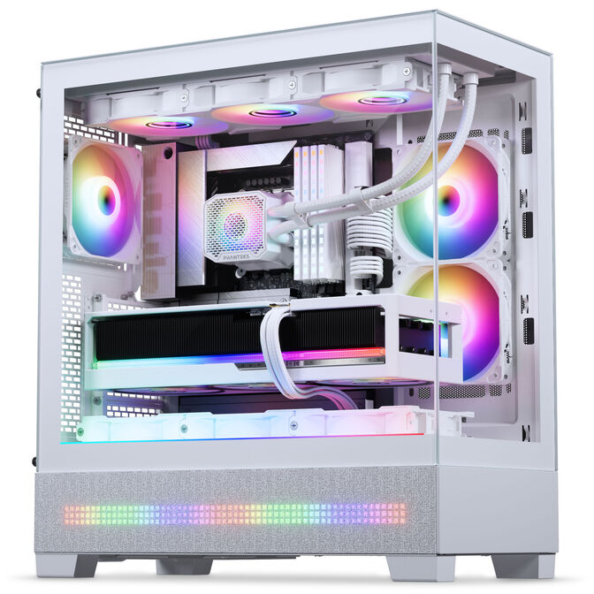 Phanteks XT View Matrix PC-Geh&auml;use, Midi-Tower, E-ATX, Tempered Glass, Matrix LED - wei&szlig; image number 8