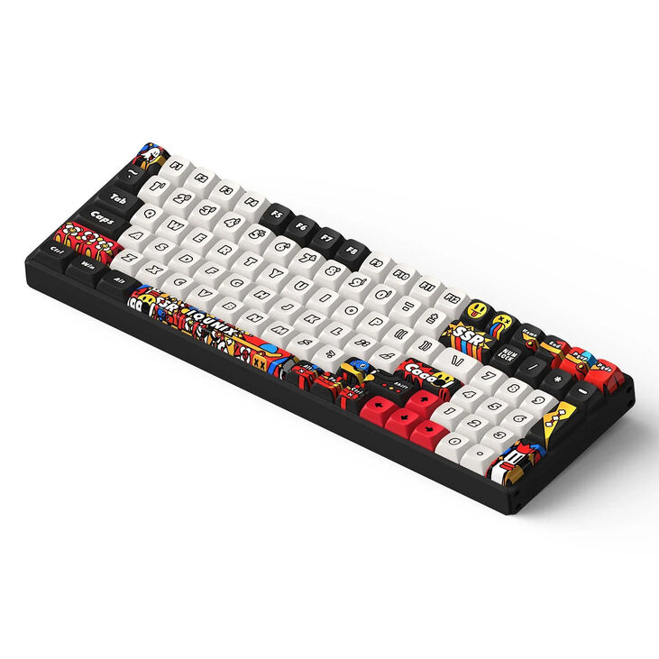 IQUNIX F97 Graffiti Slate Wireless Gaming Keyboard, RGB - Moonstone image number 1