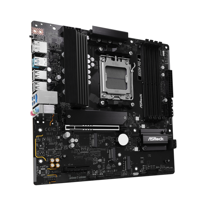ASROCK B850M Pro-A motherboard, socket AM5, AMD B850, Micro-ATX, DDR5 image number 2