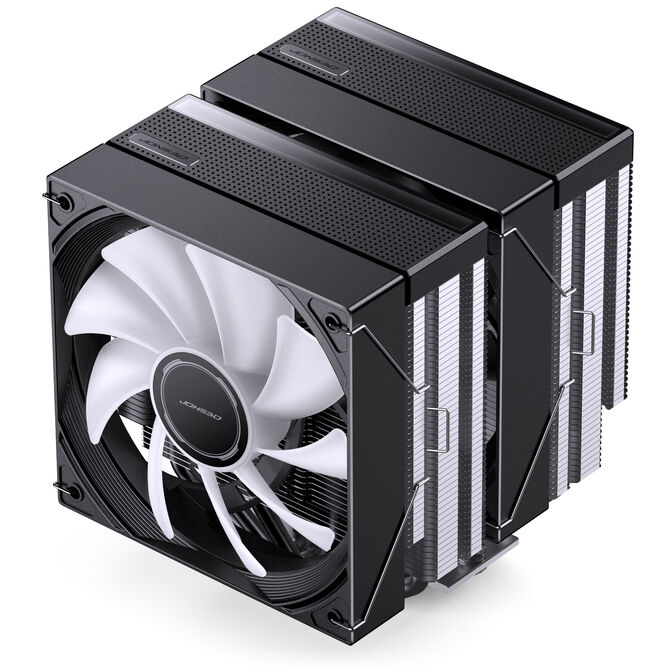 Jonsbo CB80 CPU cooler, dual-tower, 2 x 120mm, PWM, RGB - black image number 4