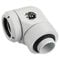 Bitspower Adapter 90 Grad G1/4 Zoll AG auf 14mm AD Hardtube - drehbar, wei&szlig;