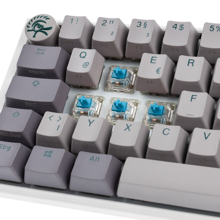Ducky One 3 Mist Grey SF Gaming Tastatur, RGB LED - MX-Blue image number 4