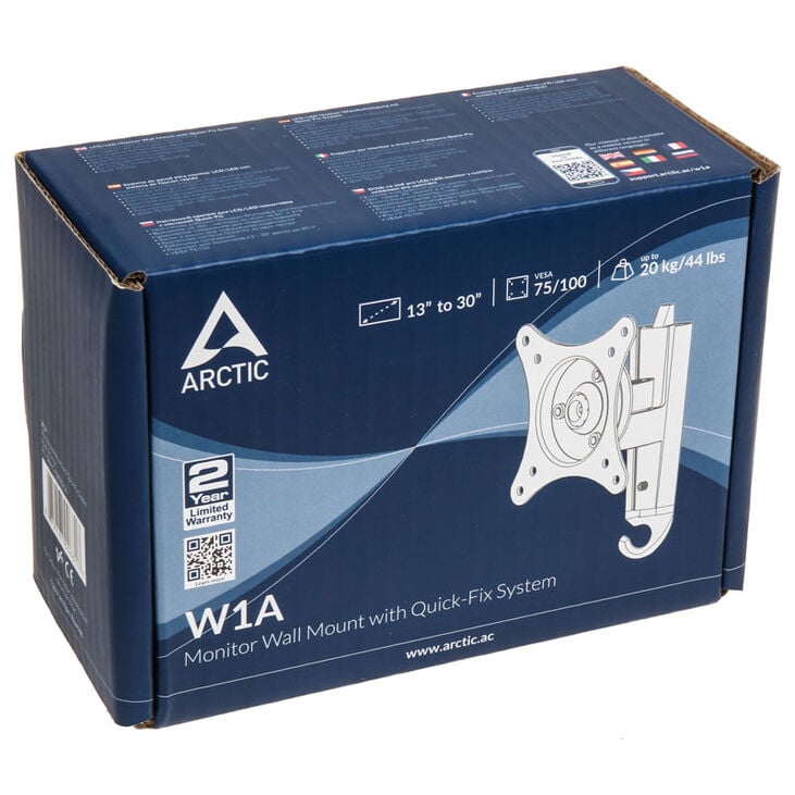 Arctic Wandhalterung W1A für bis zu 43 Zoll Monitore - schwarz image number 4