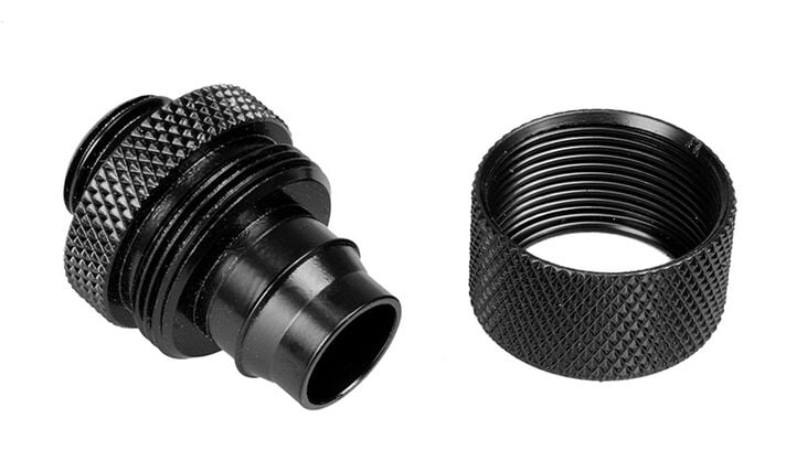 Bitspower Anschluss gerade G1/4 Zoll AG auf 16/11mm - schwarz matt image number 2