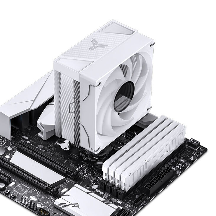 Jonsbo CR-1000 V2 PRO RGB CPU Cooler, 120mm - white image number 9