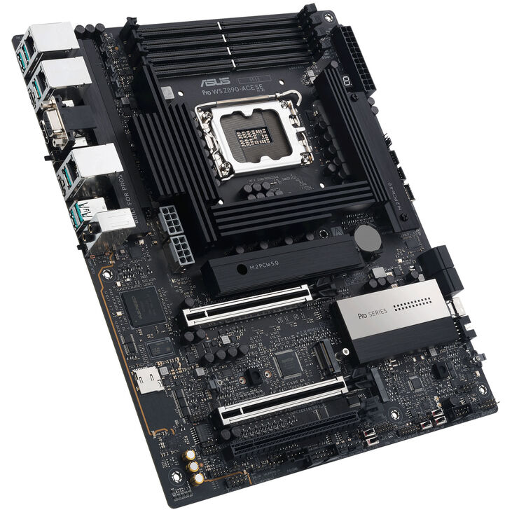 ASUS Pro WS Z890-ACE SE motherboard, LGA 1851 socket, Intel Z890, ATX, DDR5 image number 1