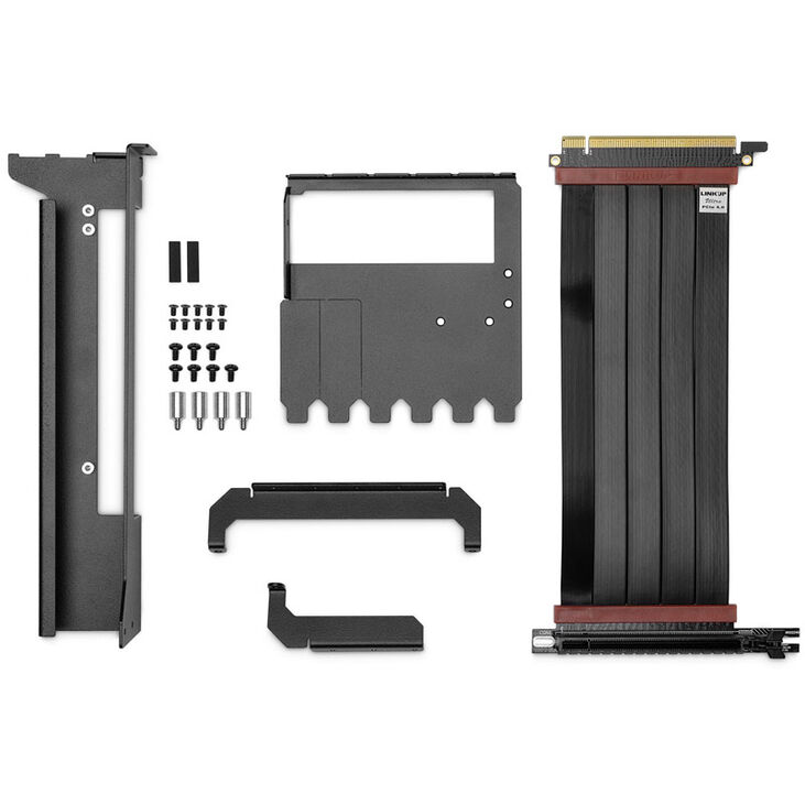 EK Water Blocks EK-Loop vertical graphics card holder EVO with Riser PCIE 4.0 cable - black image number 3