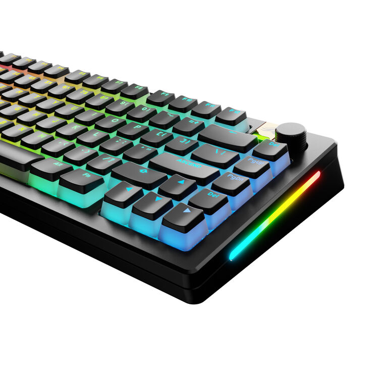 Glorious Aura V3 Keycaps, ANSI Layout (US), PBT, Doubleshot - Black image number 2