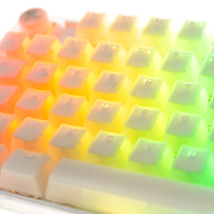 Ducky One 3 Aura White TKL Gaming Keyboard, RGB LED - MX-Speed-Silver image number 5