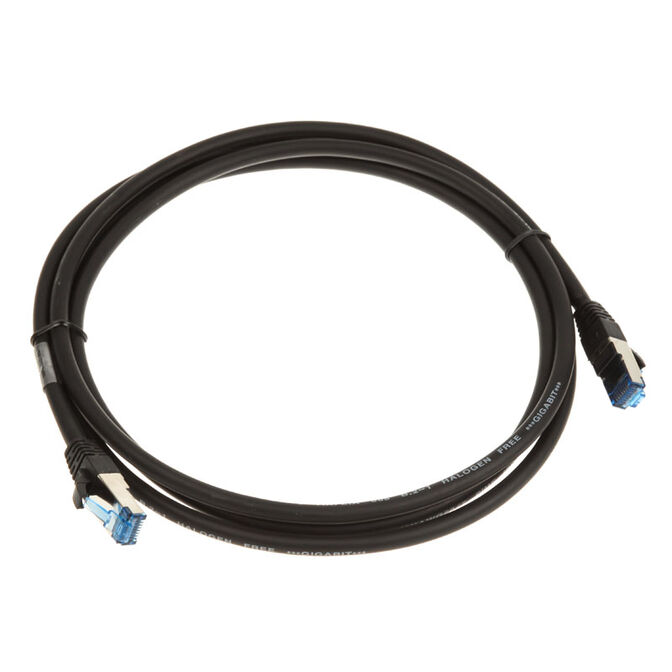 InLine Patch Cable Cat.6A, S/FTP (PiMf), 500MHz, black - 2m image number 1