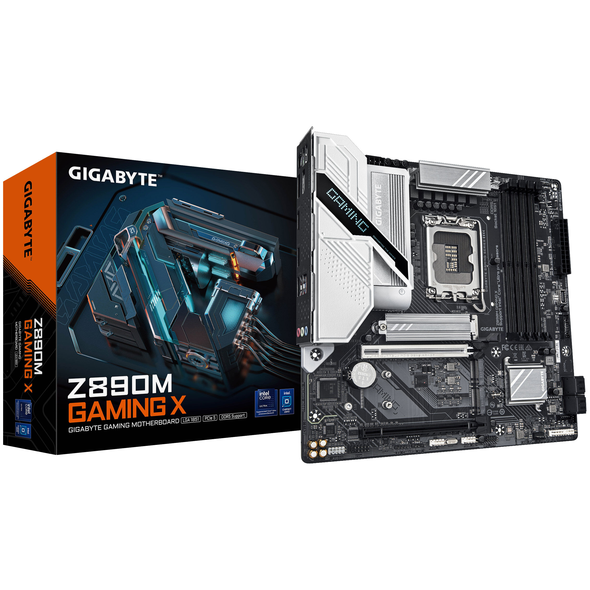 GIGABYTE Z890M GAMING X Mainboard Socket LGA 1851 Intel Z890 Micro ATX DDR5