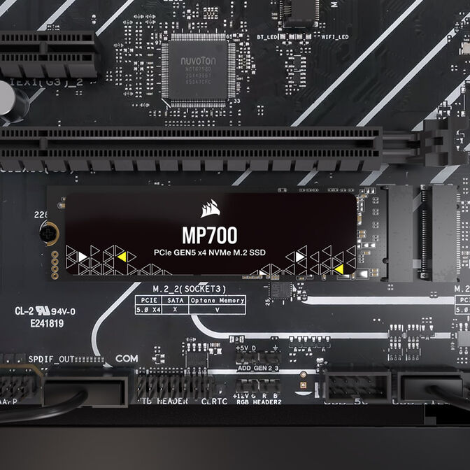 Corsair MP700 NVMe SSD, PCIe 5.0 M.2 Type 2280 - 1 TB image number 8