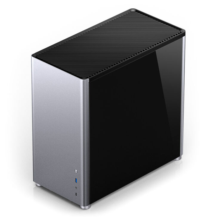 Jonsbo D40 ATX Gehäuse, Tempered Glass - silber image number 2