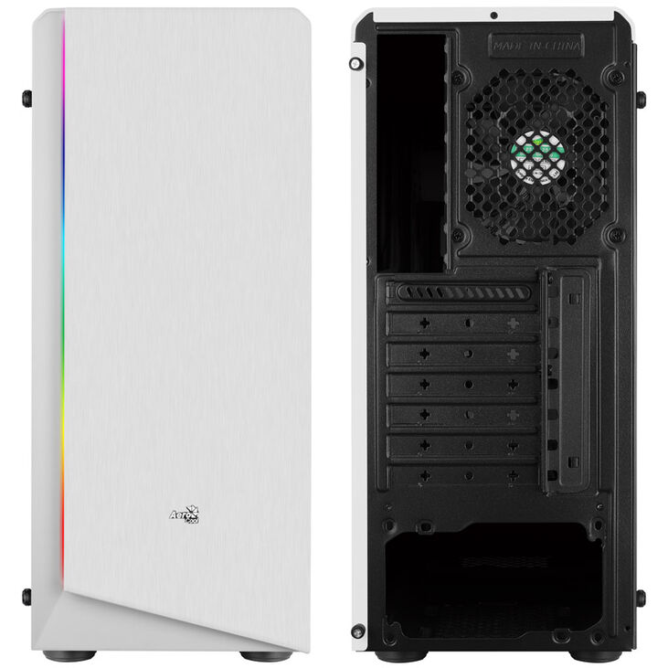 Aerocool Rift White Mid Tower - White Window image number 2