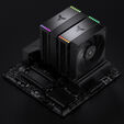 Jonsbo HX6280 CPU-K&uuml;hler, PWM, RGB - 130mm, schwarz image number null