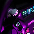 CONSPIT 310 APEX Steering Wheel, ARGB, 2.99&rdquo; Display, Dual Paddles - Black, 310mm image number null