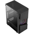 Aerocool Menace Saturn FRGB Mid Tower, Tempered Glass - Black image number null