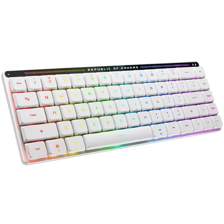 ASUS ROG Falchion RX Low Profile Gaming Tastatur, RX RED - weiß, silber image number 0