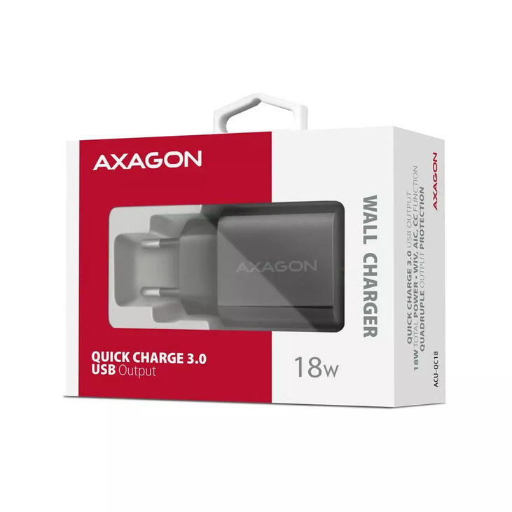 AXAGON ACU-QC18 Ladestecker, 18 W - schwarz image number 7