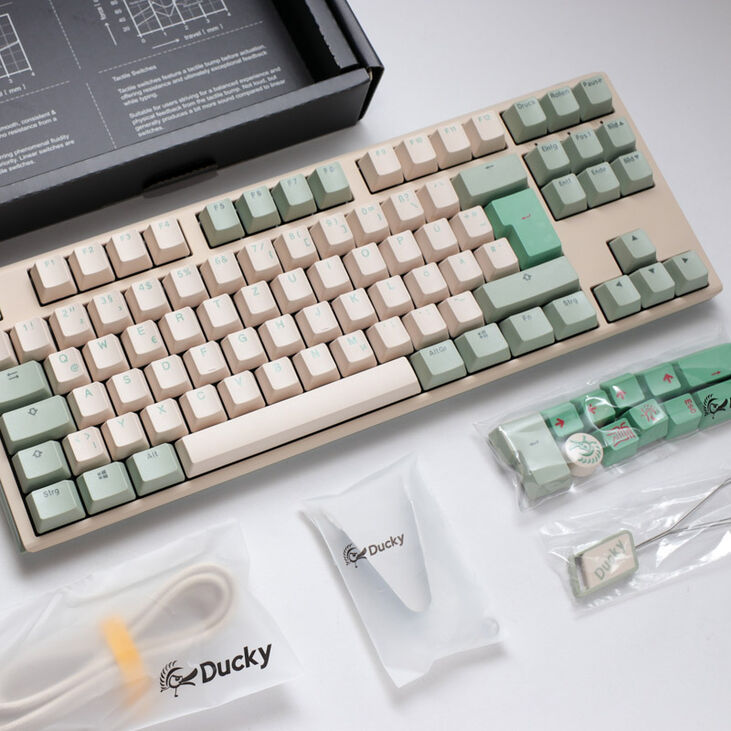 Ducky One 3 Matcha TKL Gaming Tastatur - MX-Silent-Red image number 7