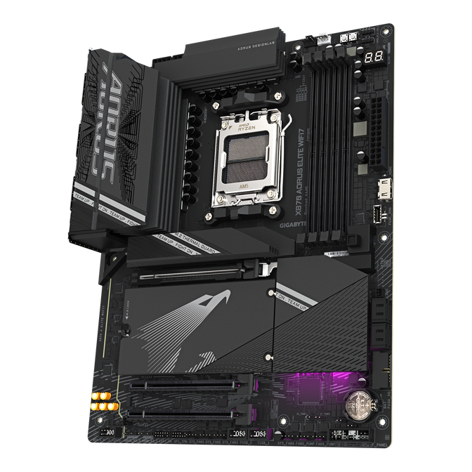 Gigabyte X870 A Elite WiFi7 Mainboard, Sockel AM5, AMD X870, ATX, DDR5 image number 3