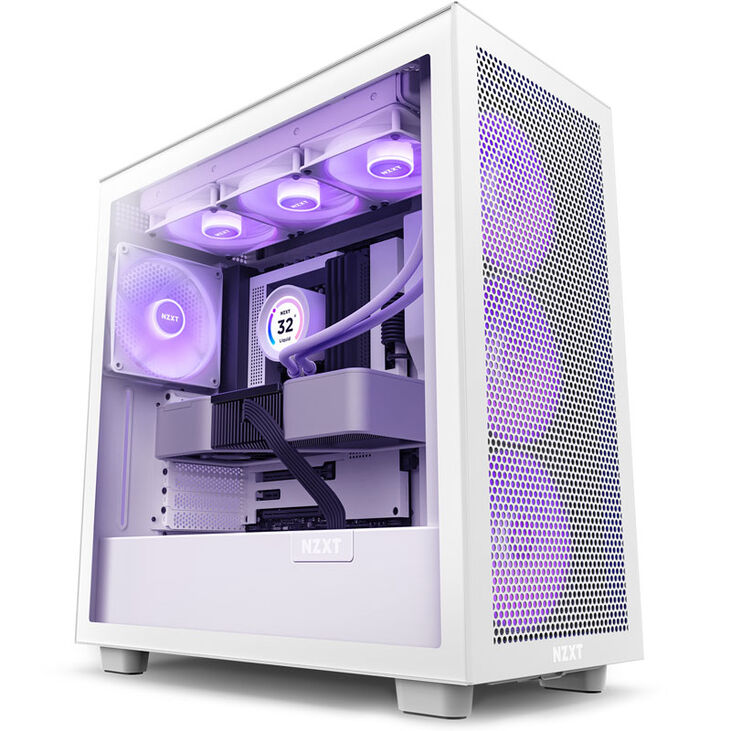 NZXT H7 Flow RGB Mid Tower - White image number 0